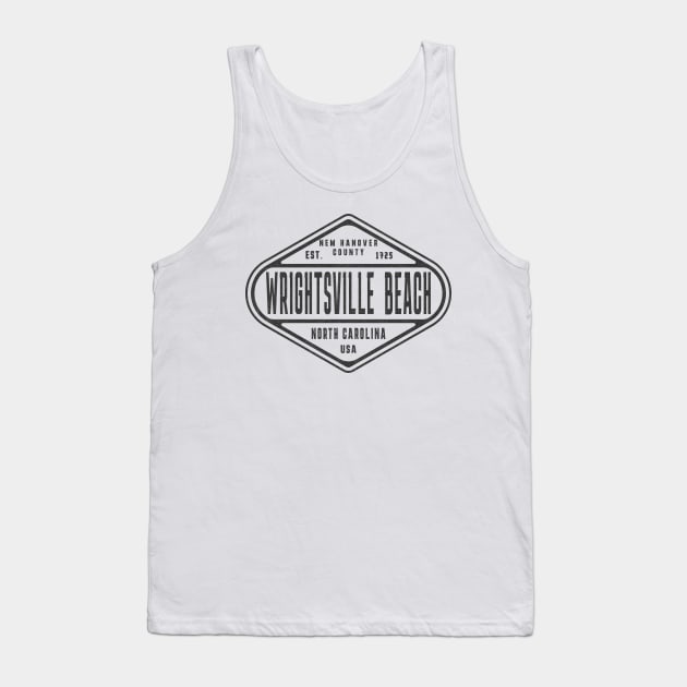 Wrightsville Beach, NC Summertime Weathered Sign Tank Top by Contentarama